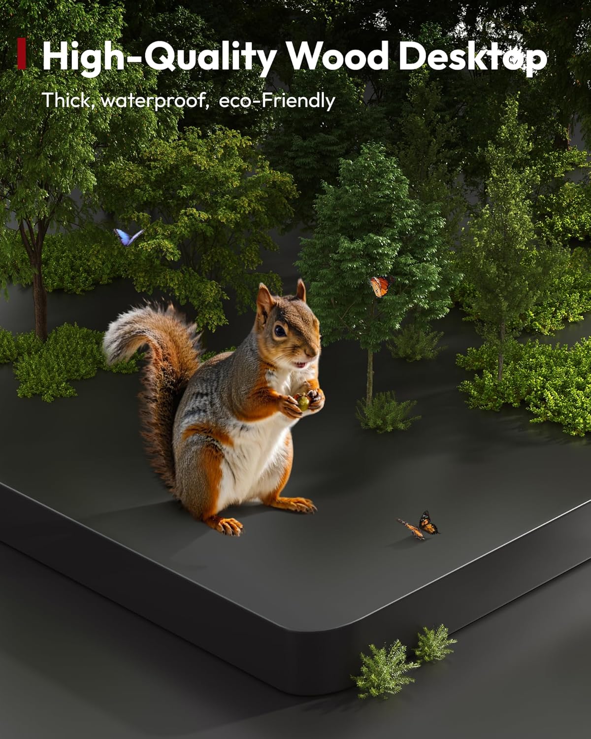 SANODESK Electric Standing Desk 79 x 32 Inches Height Adjustable Stand Up w/6-Button Ergonomic Computer Desk with Splice Board for Home Office, Black Frame + Black Tabletop