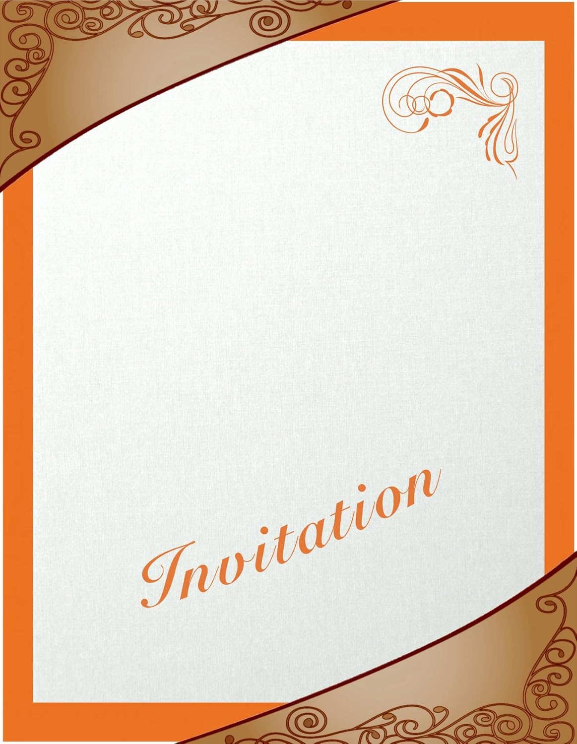 25 Orange Color Cover/Card Paper Sheets - 12 X 18 Inches Large|Poster Size - 65# (65 lb/Pound) Light Weight Cardstock - Quality Printable Smooth Paper Surface for Bright Colorful Results