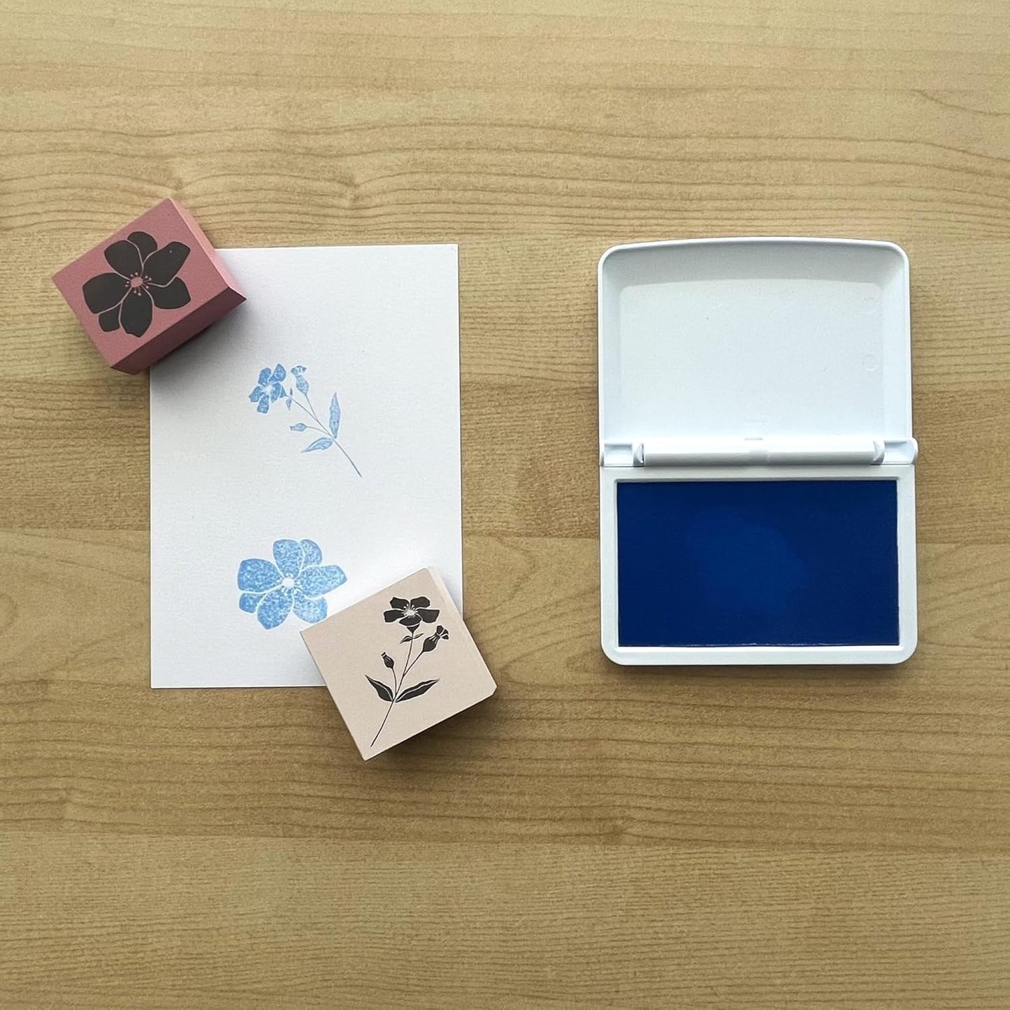 COLOP Make Series, Ink Stamp Pads, with Non-Toxic Premium Ink, Water-Based Acid-Free (Calm Blue, Make 1-1-15/16" x 3-1/2")