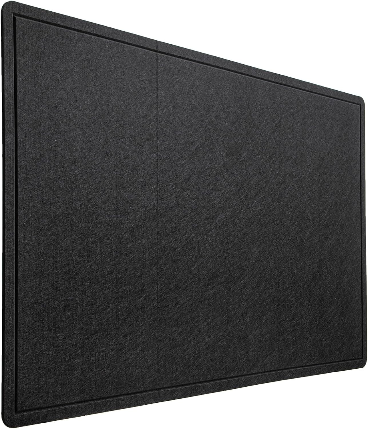 48"x36" Large Bulletin Board for Wall | Foldable Felt Notice Board with 30 Push Pins | Self-Adhesive Message Board for Office, Home & Classroom Decor (Black)