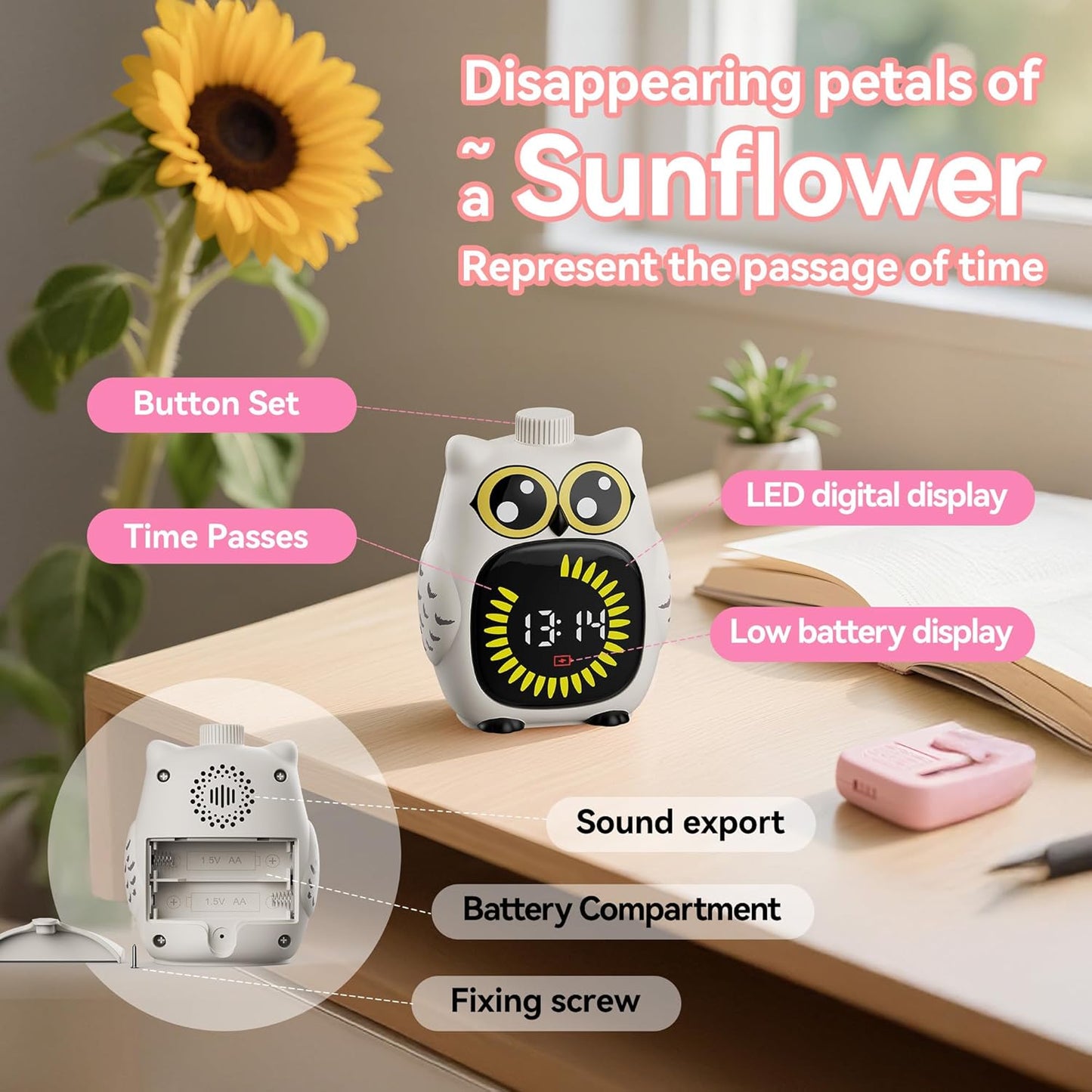 99-Minute Digital Visual Timer for Kids - Silent Countdown Timer for Classroom, Kitchen, Work, ADHD & Time Management | Back to School Gift