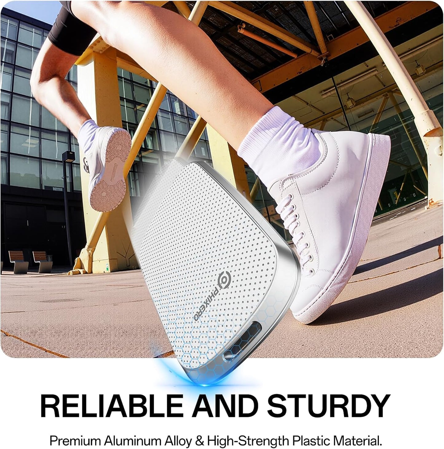 PHIXERO P5PLUS Portable SSD 512GB Up to 550MB/s, USB 3.2 Gen 2 External Solid State Drive，USB C to C&A for Smartphone，Tablet，PC，Labtop (White)