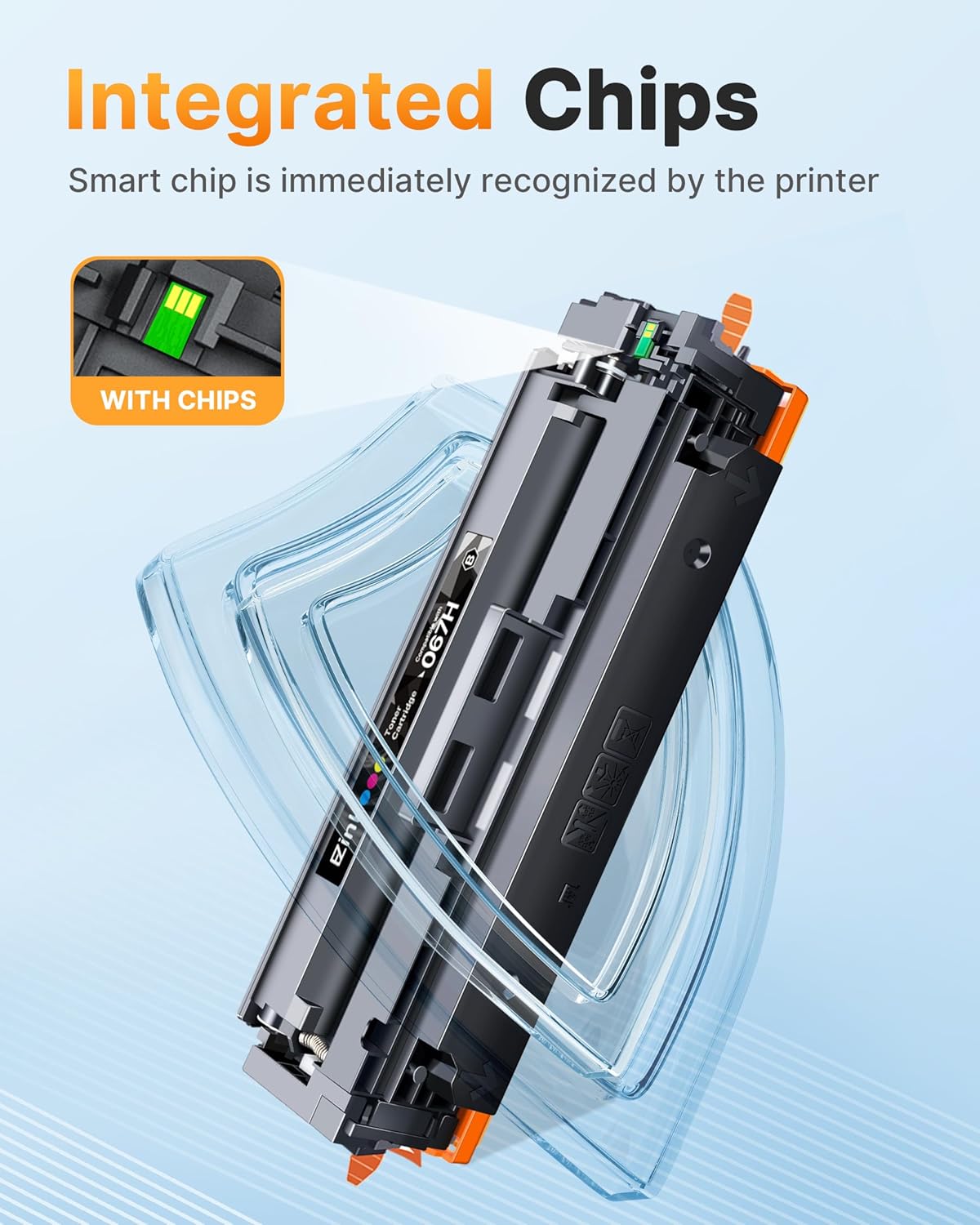E-Z Ink 067H 067 Toner Cartridge Compatible Replacement for Canon 067H Toner Cartridge Set High Yield Cartridge 067 to use with Canon imageCLASS MF656Cdw MF654Cdw LBP632Cdw MF653Cdw Printer (4Pack)
