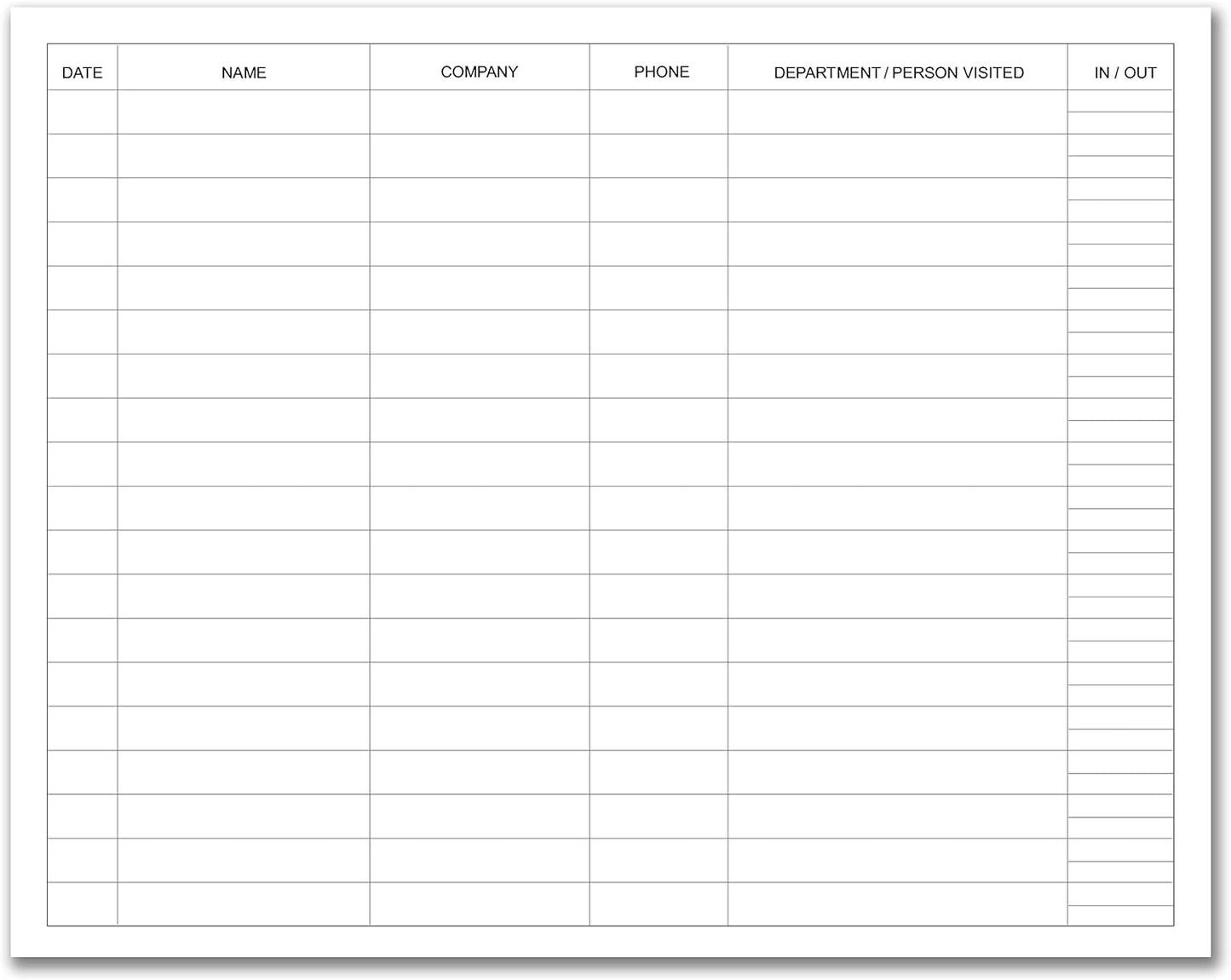 BookFactory Visitor Log Book Visitor Register Visitors Sign-in Book - 120 Pages, 8 7/8'' x 7'' - Burgundy Cover, Section Sewn Hardbound (Made in USA)
