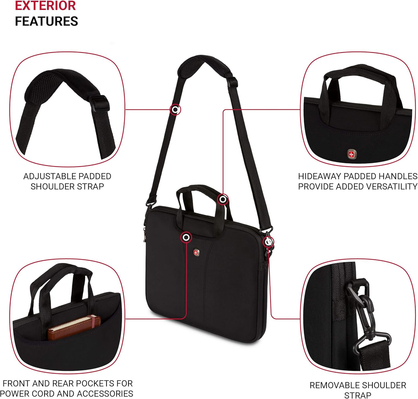 Wenger Legacy 14.1 Inch Ultra Computer Slimcase, Black, One Size