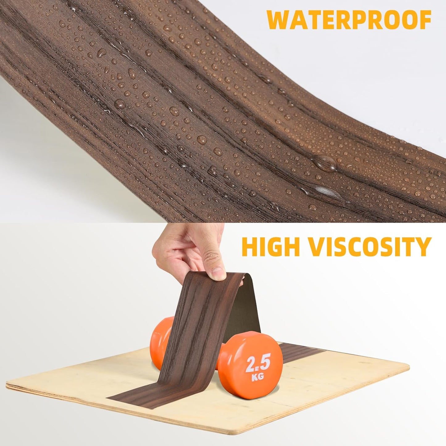 GSCIT Club Wood Grain Repair Tape, 15.7 inch X 25ft Self Adhesive Marble Grain Repair Patch for Tables, Chairs, Baseboards, Doors, Windows, Floors, Handicraft DIY.