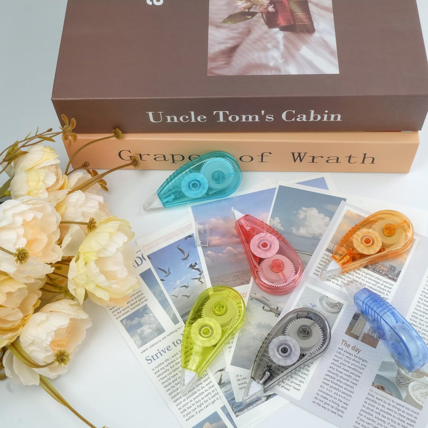 White Correction Tape, 12 Pack, 13.13 Feet Correction Tape for School And Office, Easy To Use Applicator for Instant Corrections