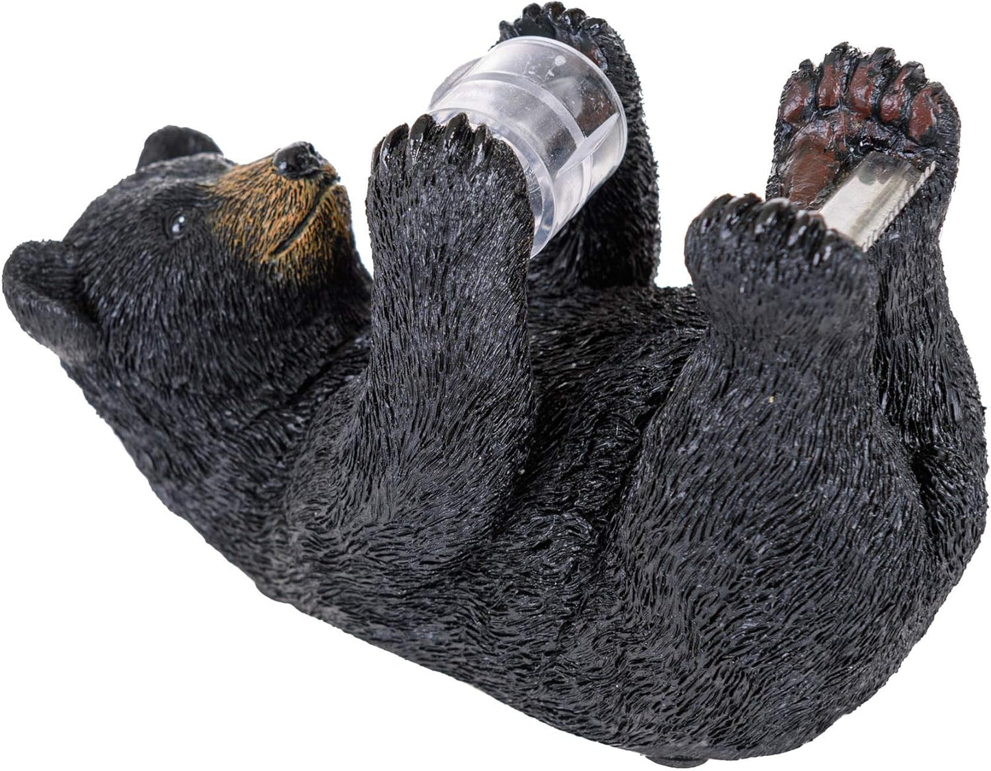 Pine Ridge Black Bear Tape Dispenser - Heavy Duty Desktop Dispenser for Office Supplies - Rustic Wilderness Home Decor for Table