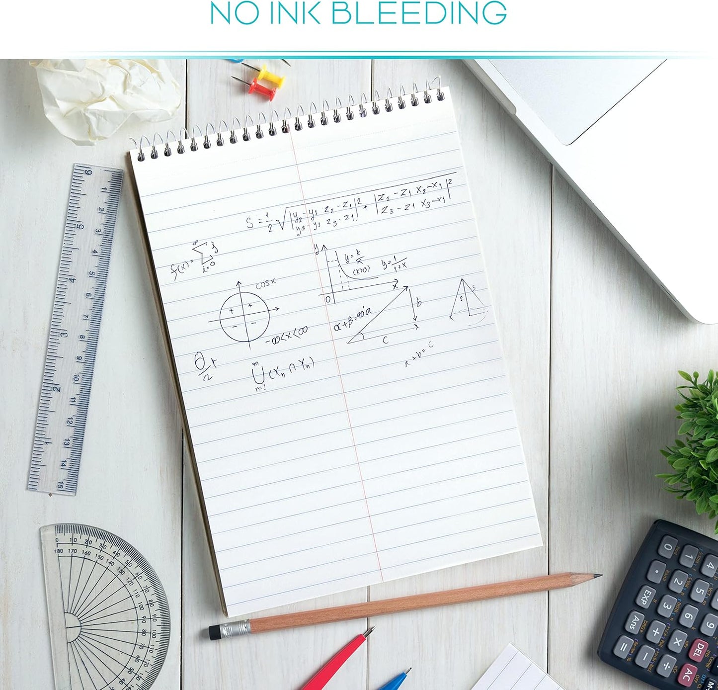 Steno Pads Spiral 6x9-12 Pack - Gregg Ruled, Perfect for Work, School, and Home Use, Easy Tear-Off Pages, White Paper - No Ink Bleeds - 80 Sheets