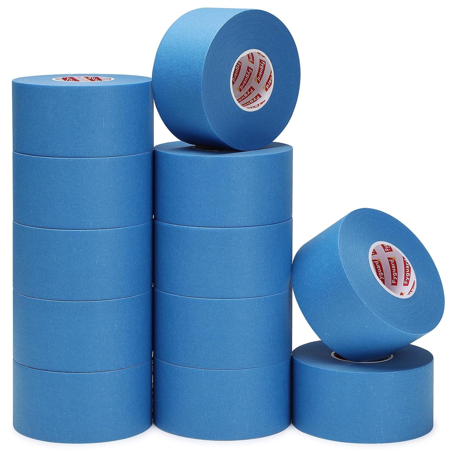 12 Rolls Blue Painters Tape 2 Inch Wide Painters Tape Bulk 1.89In × 660 Total Yd Multi-Purpose Blue Masking Tape for Wall Painting Color Separation Edge Repair Car