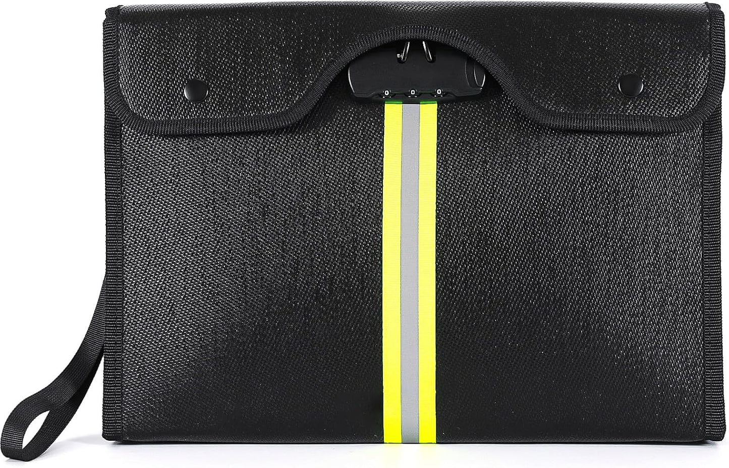 Fireproof Document Bag with Lock, Important Document Organizer for Home Safe, Waterproof Money Bag for Cash, Birth Certificate, Legal File, Passport