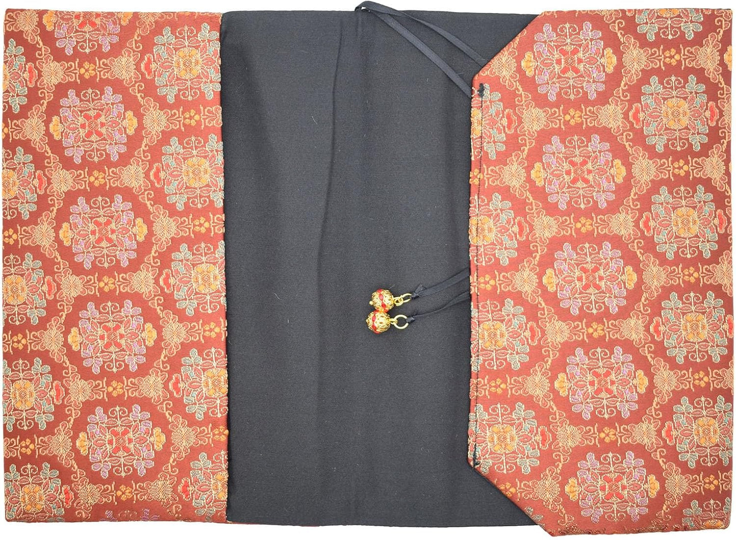 BLBMH Book Covers for Paperbacks Fit for 5.5x8.5 inch Adjustable Book Sleeve Cover for Women Over 15 Soft Cloth Protector for Novels Notebook - Flower Red 8.5in