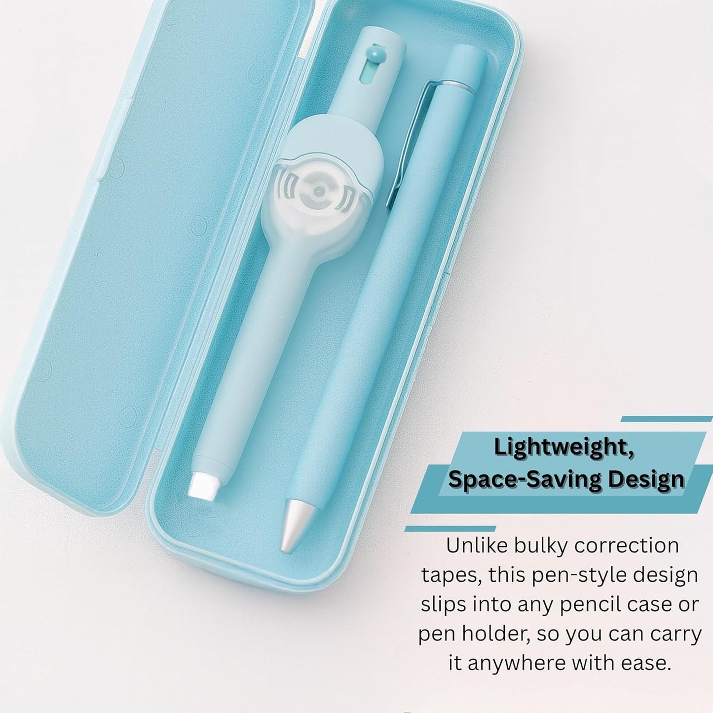 10 PCS Correction Tape Pens White-Out Applicator with Protective Cover, Smooth Ink Tape, Aesthetic Pen Design for School & Office Supplies (Push and Pull)