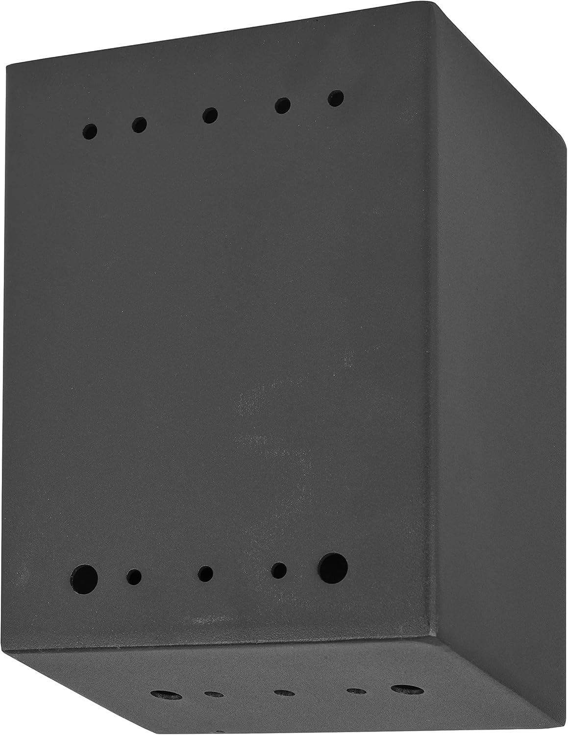 Metal Donation Box Charity Steel Collection ballot Box Office Suggestion Box Secure Box With Front and top Slot Easy Wall Mount with pre drilled holes 8.5x6.5x4" Drop Box for Home and Office(Black)