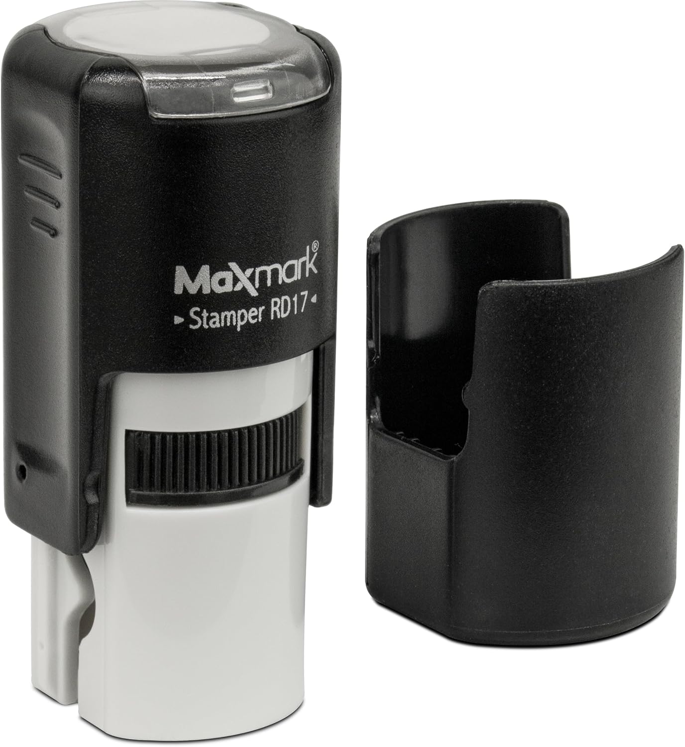 MaxMark Custom Round Self Inking Small Signature Stamp - 15 Colors to Choose