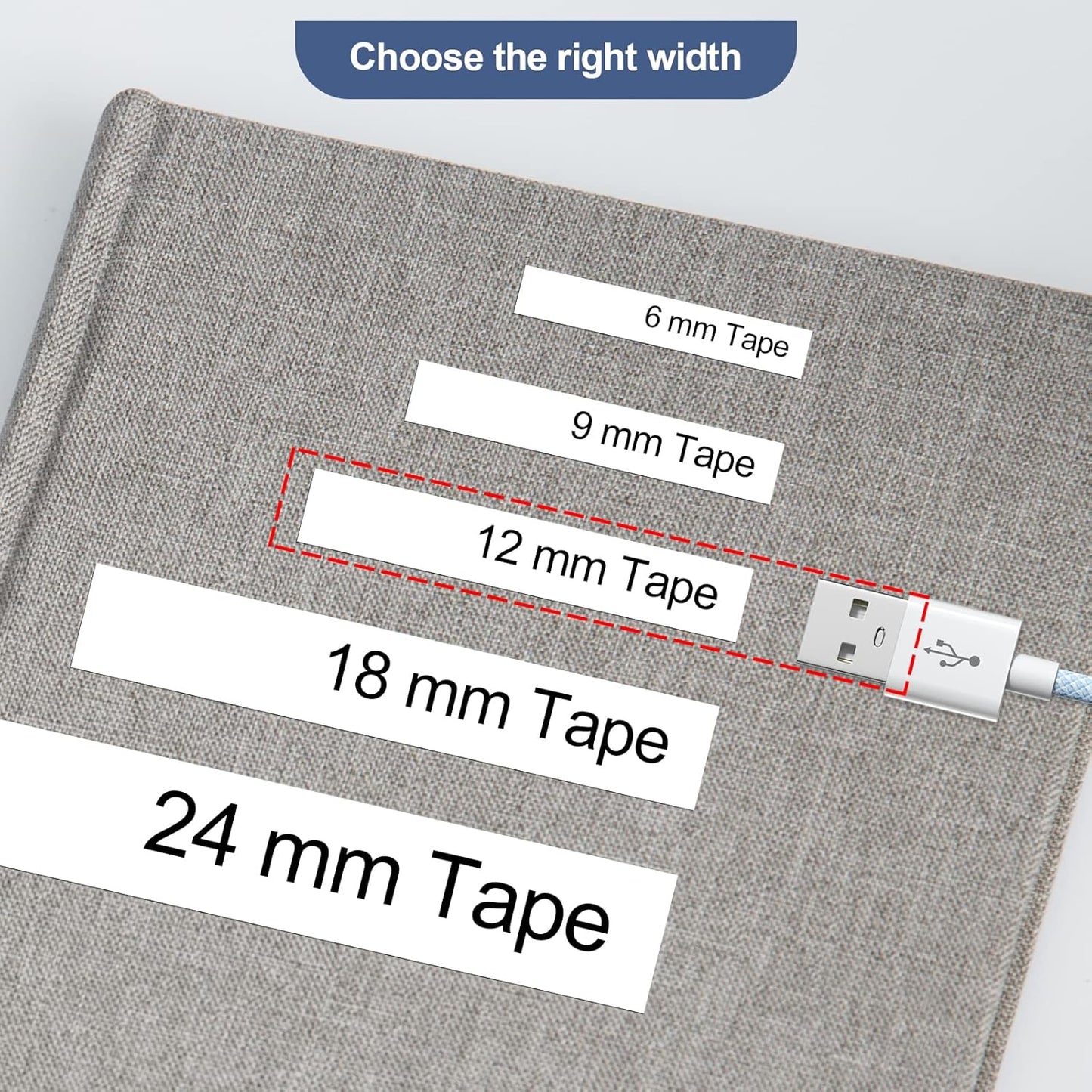 10-Pack TZe-231 Compatible for Brother TZe 12mm 0.47 Inch Laminated White Label Tape Work with Ptouch PTD200 PTD202 PTD210 PTD600 PTD400 PTH100 PTH110 PT1280 Label Maker, Black on White, 26.2Ft (8m)