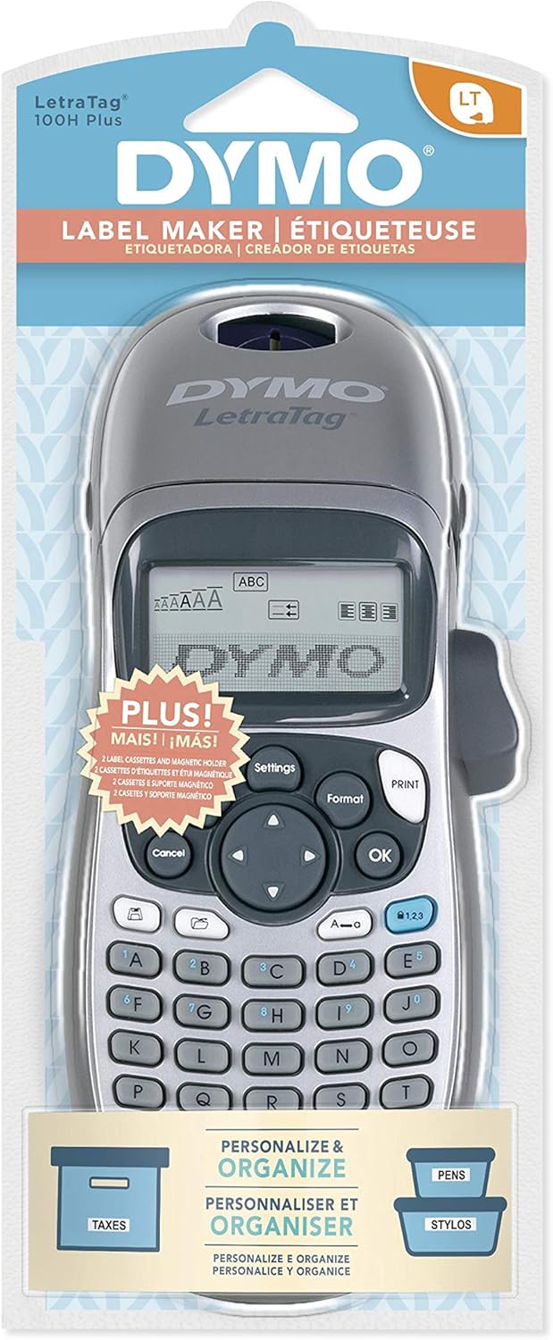 DYMO LetraTag 100H Plus Handheld Label Maker for Office or Home