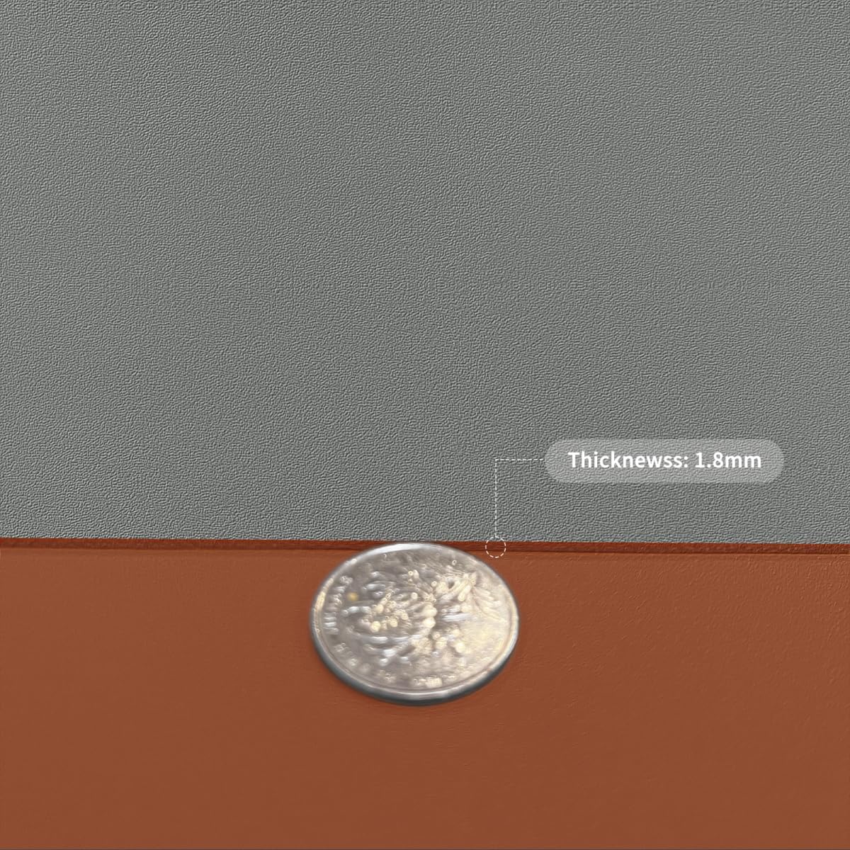 Vanity Cover Top Protector - Can Be Used On Both Sides Waterproof and Easy to Clean Good Flatness Used for Dresser Table(Brown+Gray 10x60)