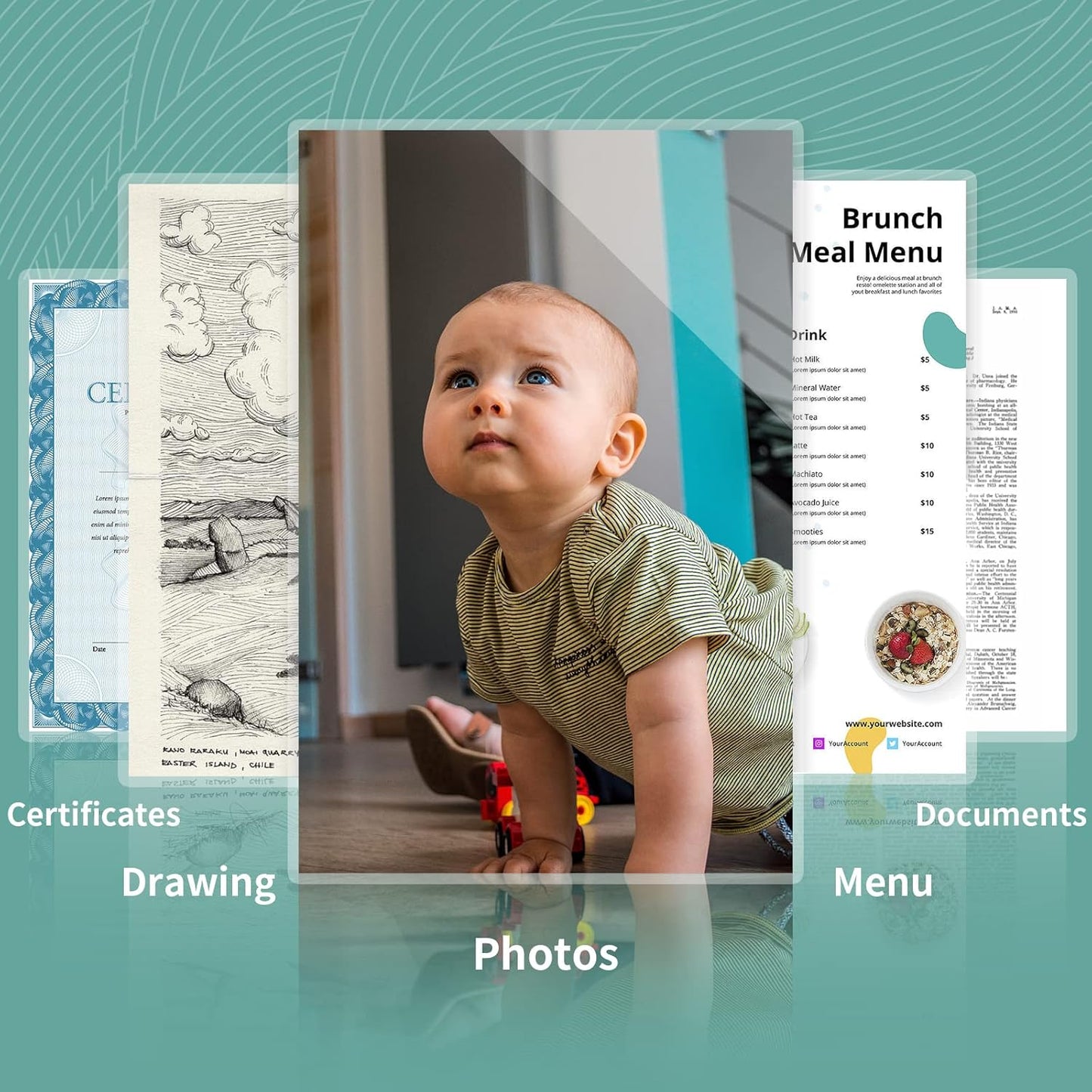 5 mil Thermal Laminating Sheets 100 Packs, 9” x 11.5” Clear Laminating Pouches Holds 8.5 x 11 Inch Sheet, Letter Size Lamination Paper for Laminator - Rounded Corner