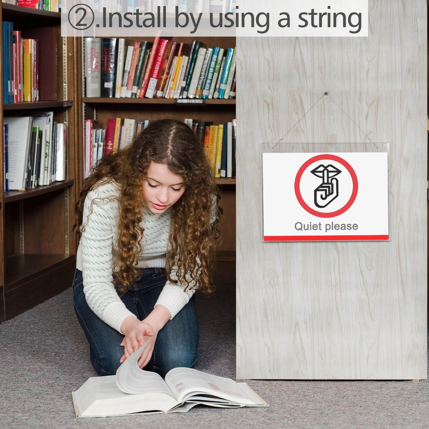 NIUBEE 10-Packs 8.5x11 Sign Holder Horizontal for Wall Door, Clear Acrylic Picture Frame for Paper with Free 3M Tape and Mounting Screws