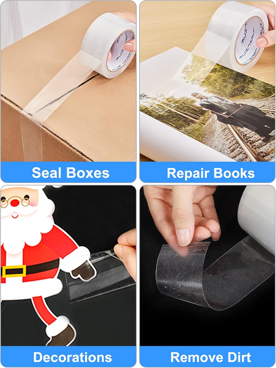 JARLINK Clear Packing Tape (12 Rolls), Heavy Duty Packaging Tape for Shipping Packaging Moving Sealing, 1.88 inches Wide, 55 Yards Per Roll, 660 Total Yards