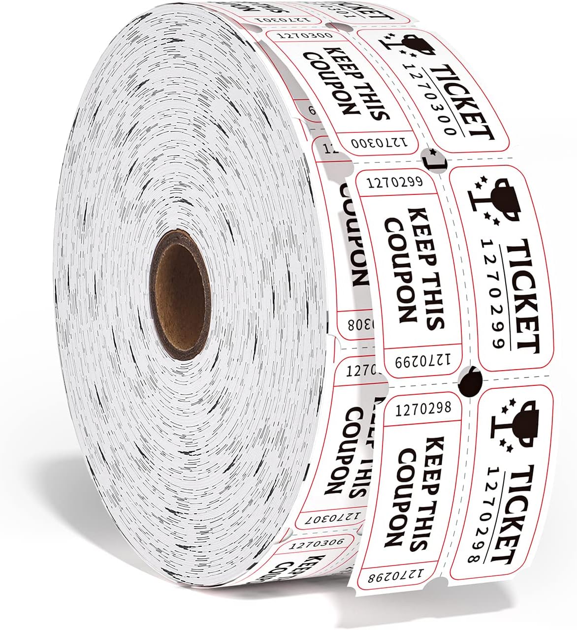 Methdic 2" x 2" 2000 Raffle Tickets Double Roll for Events, Entry, Class Reward, Fundraiser & Prizes Tickets