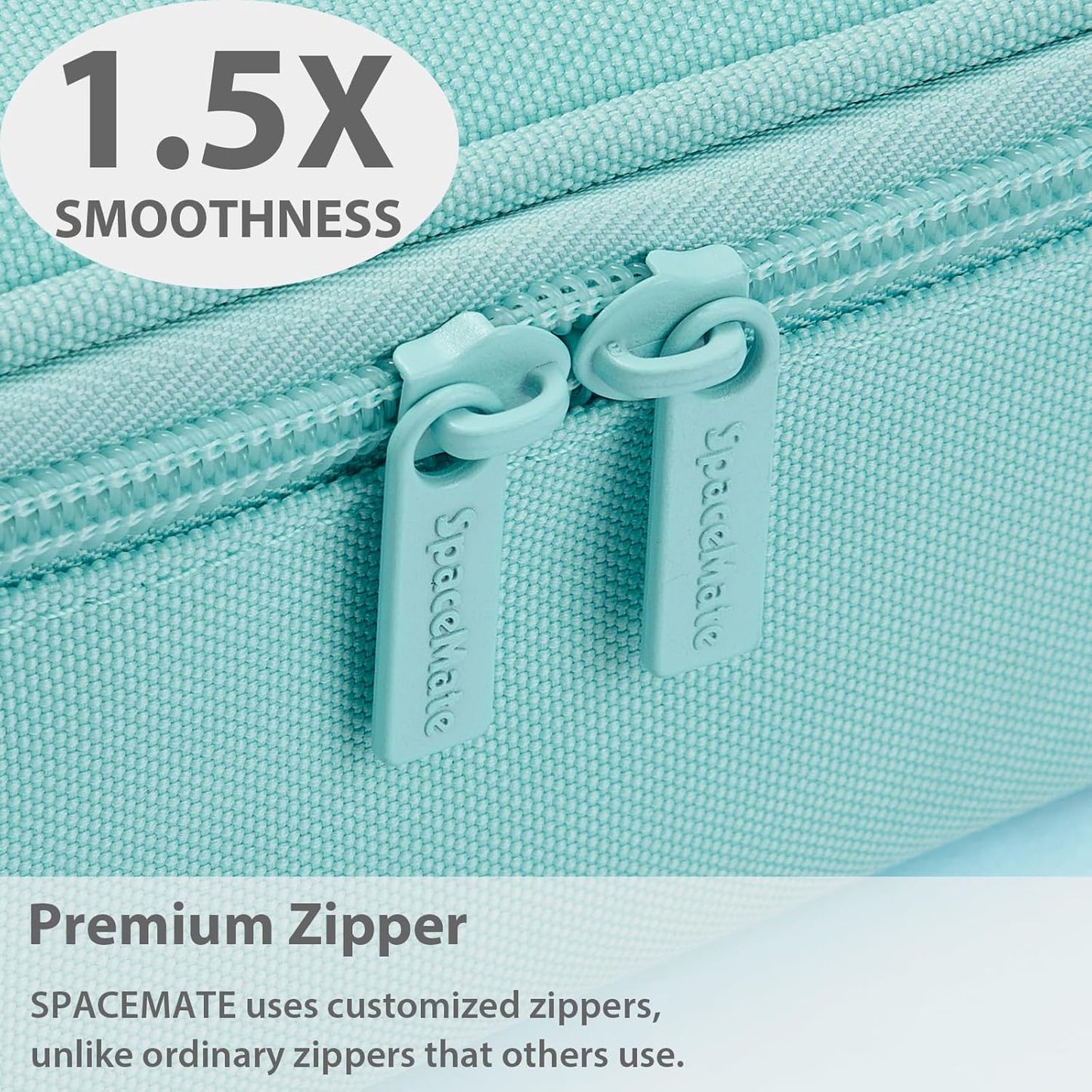 Pencil Case Pouch Box Bag School Supplies Girls Boys Kids, Cute Preppy Stuff Large Big Capacity Aesthetic Pen Organizer, Back to College Stationary, Eggshell Blue, Standard Stlye, 1800ml