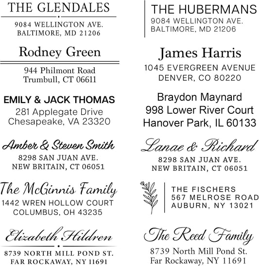 Custom Return Address Stamp - Personalized Self-Inking Stamp | Choose from Multiple Designs | Custom Address Rubber Stamper | Stamps for Mailing | Self Inked Return Stamps | Evrest Press