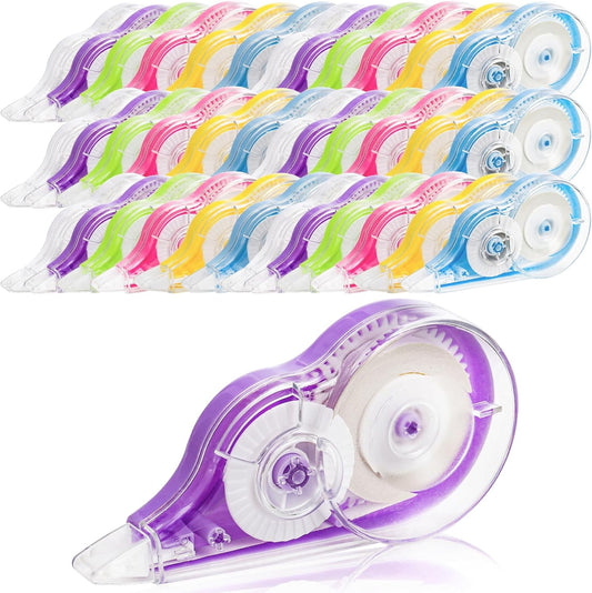 Nicunom 36 Pack White Correction Tape, 39 Feet Correction Tapes Easy To Use Applicator for Instant Corrections School Office Supplies, Colorful