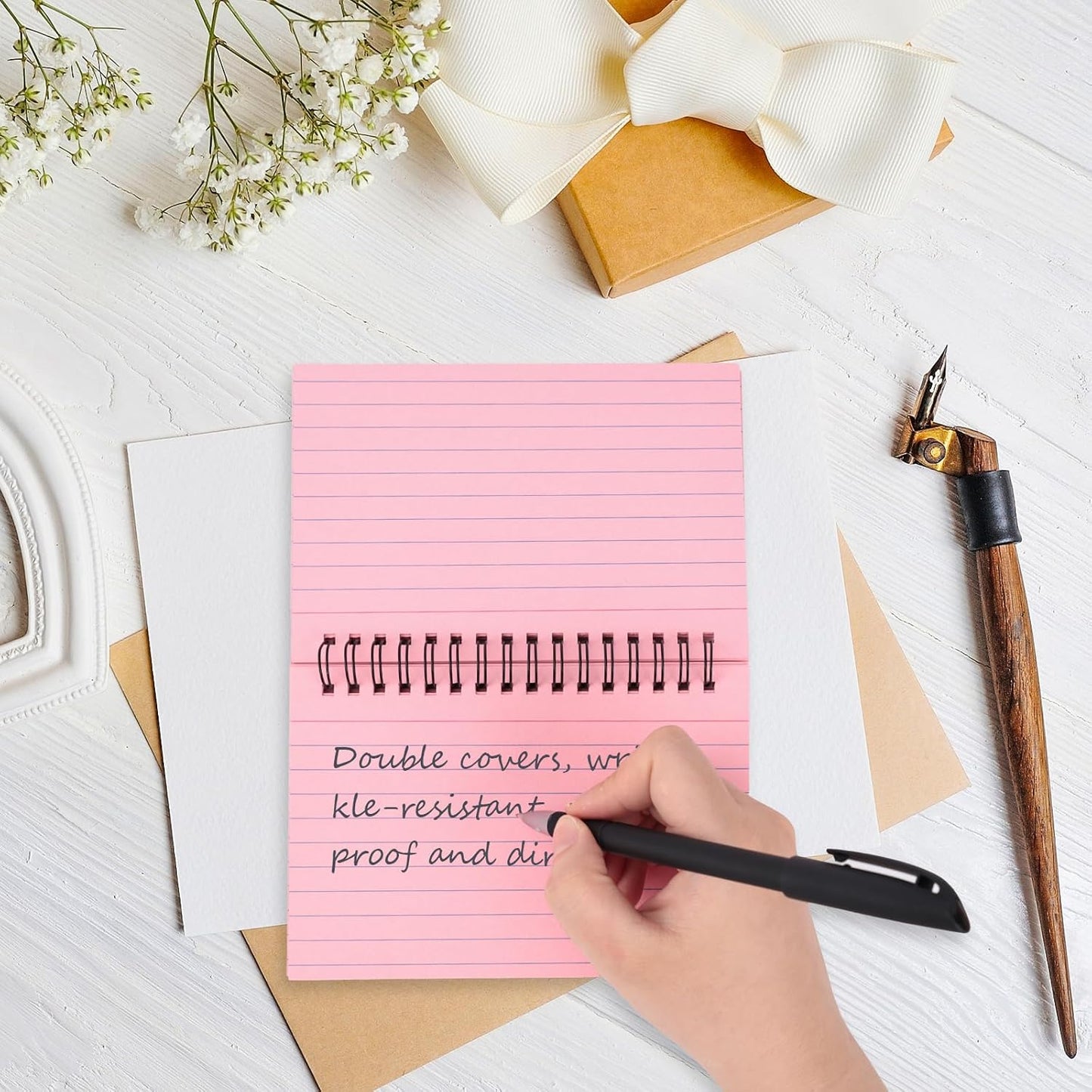 Koogel 400PCS Index Cards, 4x6 Colored Ruled Index Cards with Rings for Back to School, Flashcards Heavy Note Card with Waterproof Covers for Studying Learning School College Office Supplies, 8 Colors