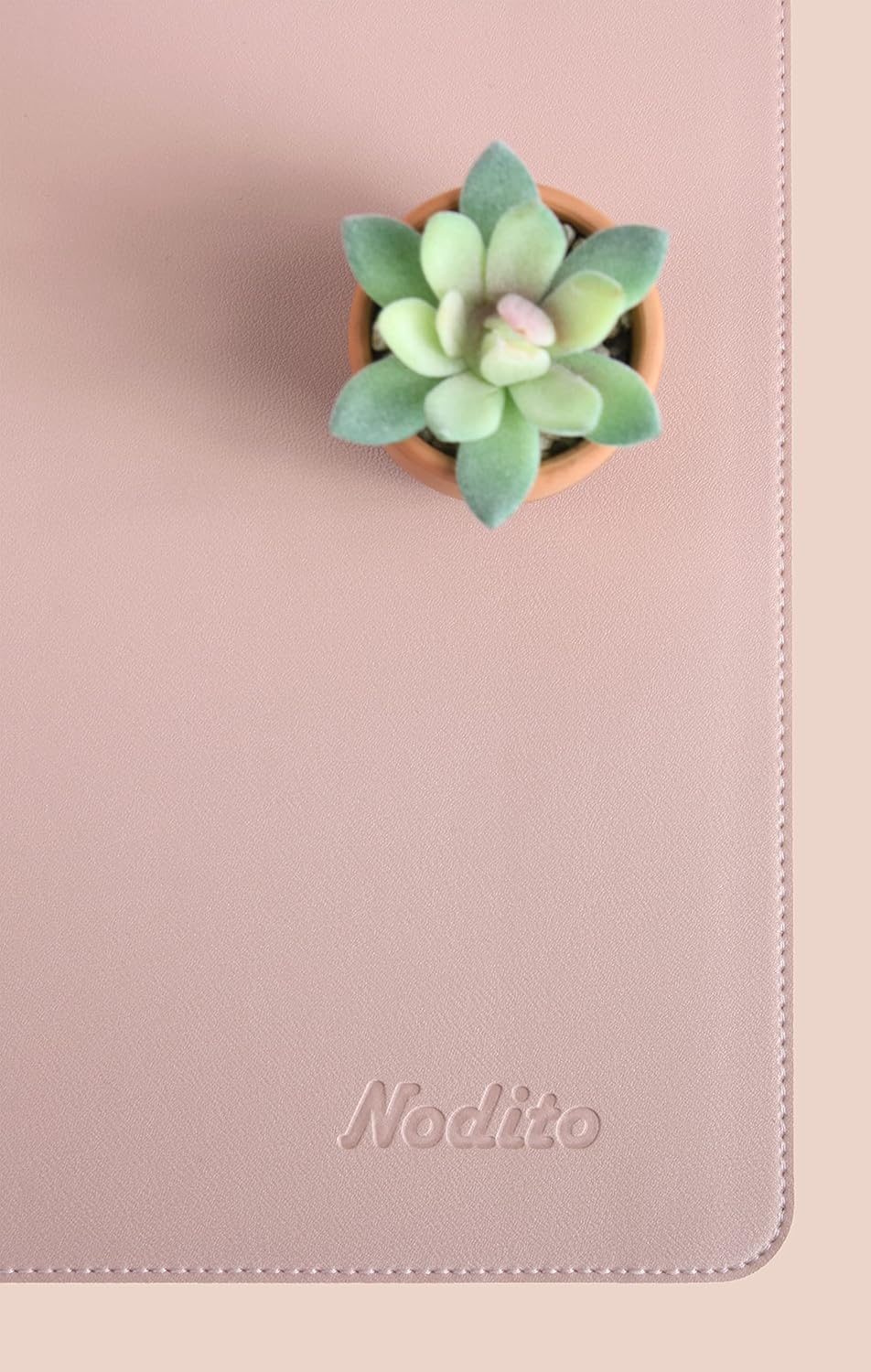 Dual-Sided Leather Desk Pad,Blotter for Laptop Computer,Mouse Pad,Writing,Drawing,Arts and Craft Mat (17"x24", Pink/Silver)