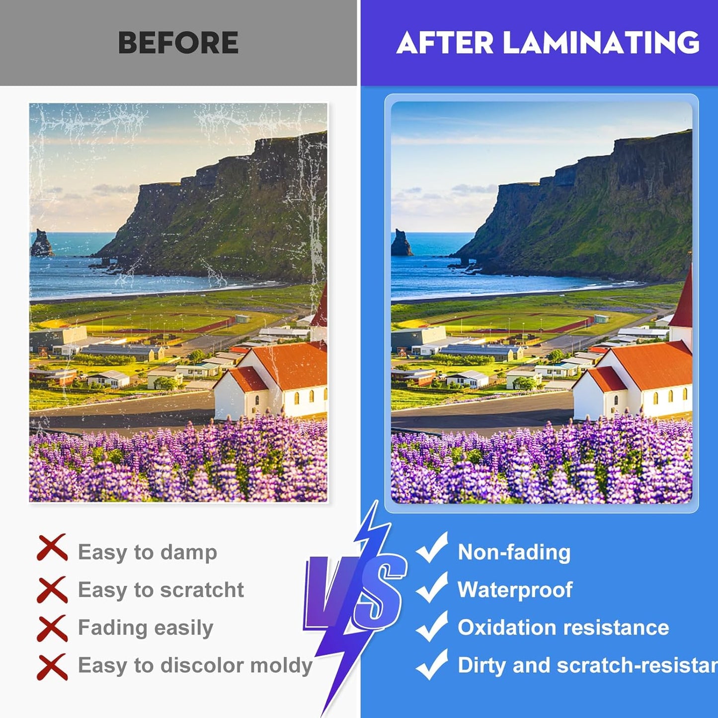 CAREGY Thermal Laminating Pouches, Holds 8.5 x 11 Inch Sheets,200 Pack Laminating Sheets, 3 Mil, 9 x 11.5 Inches Lamination Sheet Paper for Laminator, Clear, Letter Size, Office and School Supplies