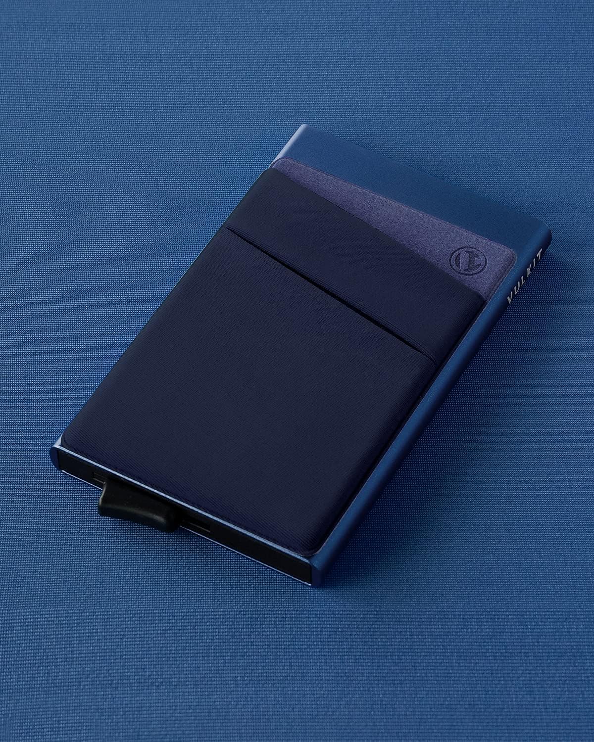 VULKIT Card Holder with Money Pocket Pop Up Wallet RFID Blocking Slim Metal Bank Card Case Holds 5 Cards and Notes