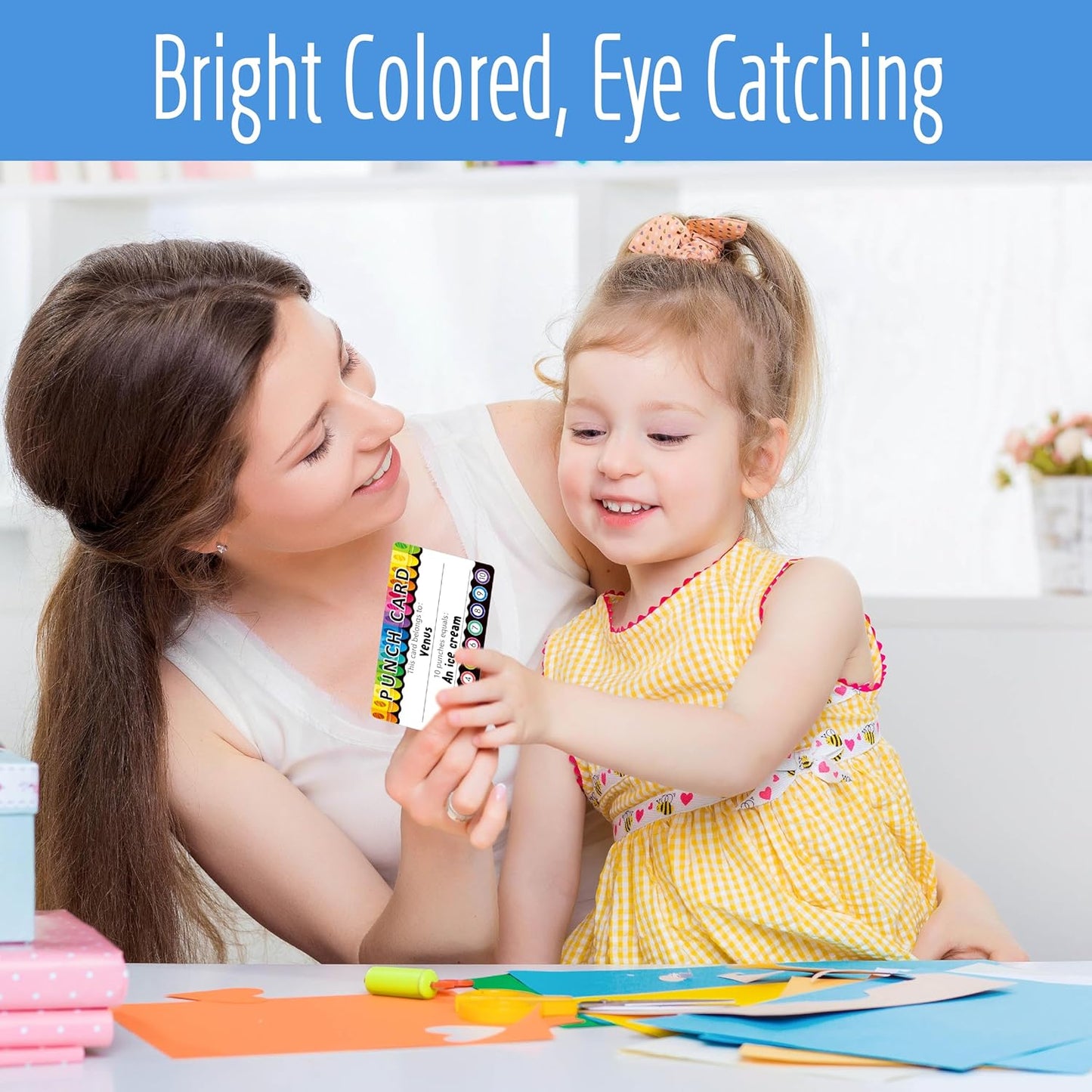 332 PCS Punch Cards, 4 Designs Incentive Reward Card Student Awards Loyalty Cards for Business, Classroom, Kids Behavior, Students, Teachers (3.5” x 2”)