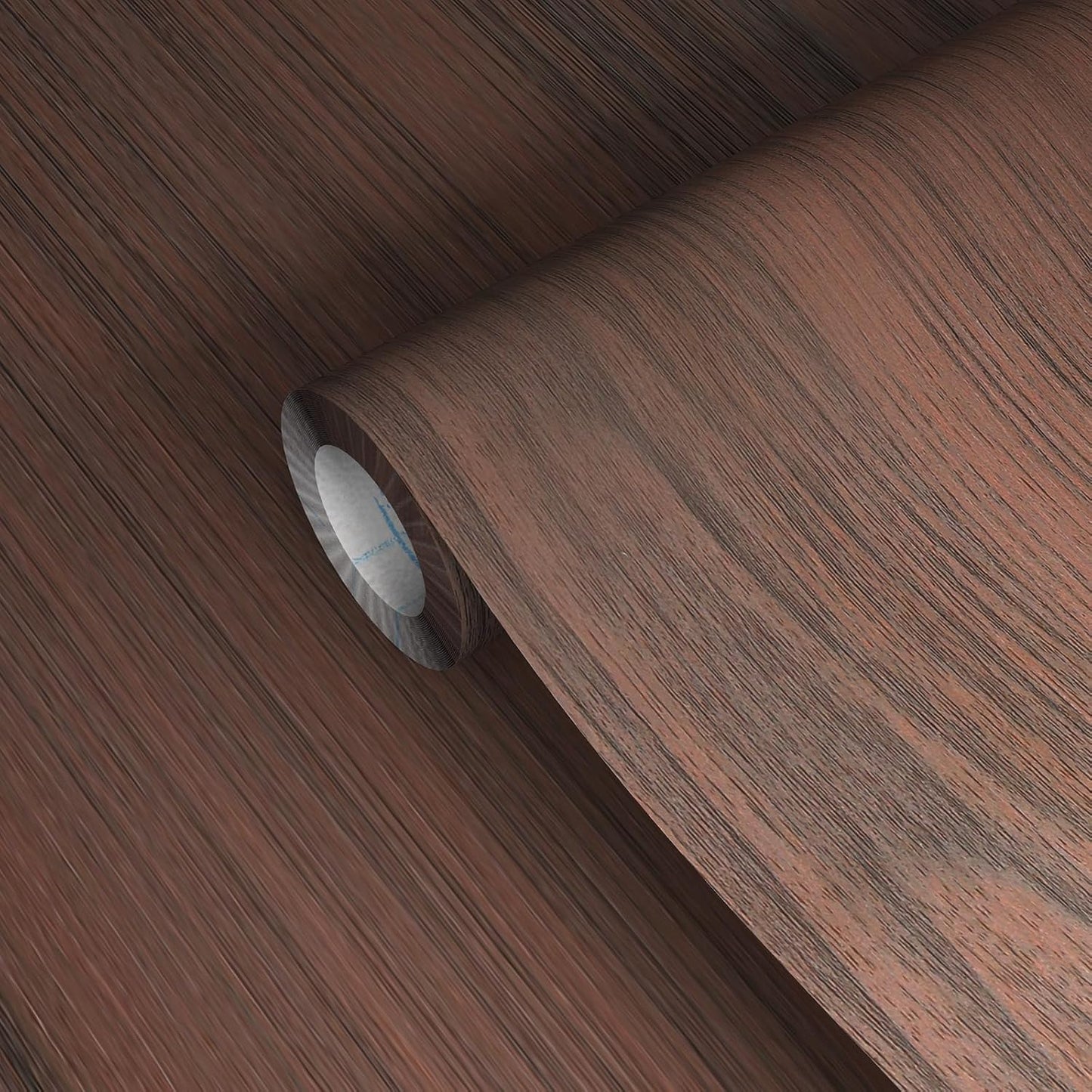 GSCIT Club Red Walnut Wallpaper, 15.7 inch X 25ft Self Adhesive Wood Grain Repair Tape Patch for Tables, Chairs, Baseboards, Doors, Windows, Floors, Handicraft DIY.