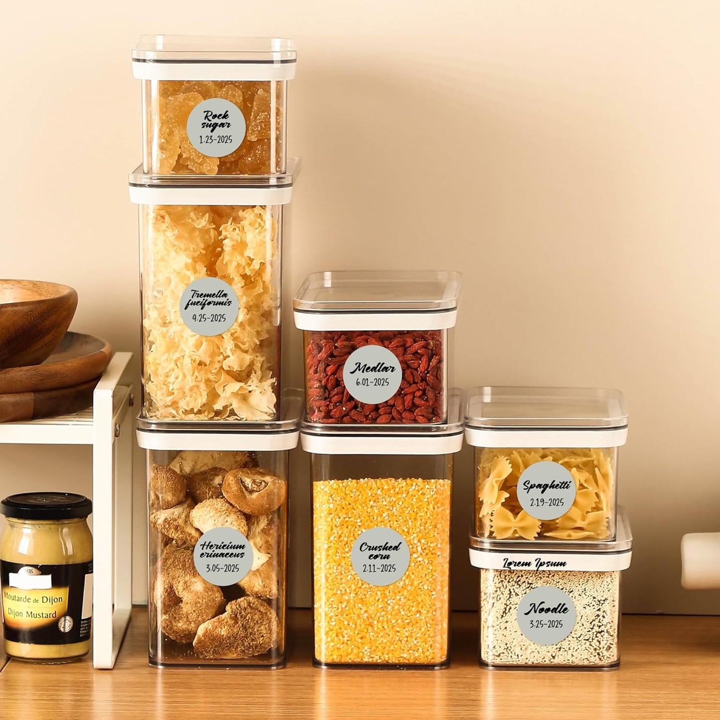 PARLAIM 1 inch Round Gray Dot Sticker,720PCS Permanent Adhesive Color Code Circle Sticker Labels for Office Classroom Garage Sale