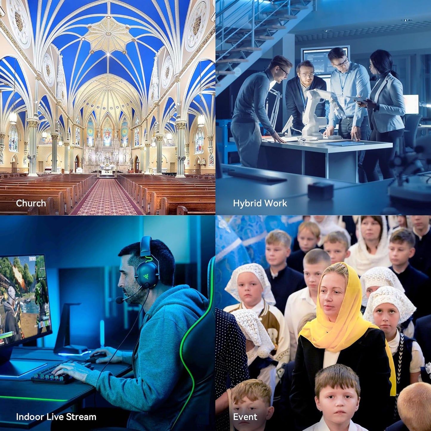 Tenveo VLoop 4K PTZ Camera with 12X Optical Zoom Wide View Angle USB3.0/HDMI/RJ45/PoE Live Streaming Camera for Church Video Conference Broadcast Works with Zoom Skype Teams, Red Dot Design Winner