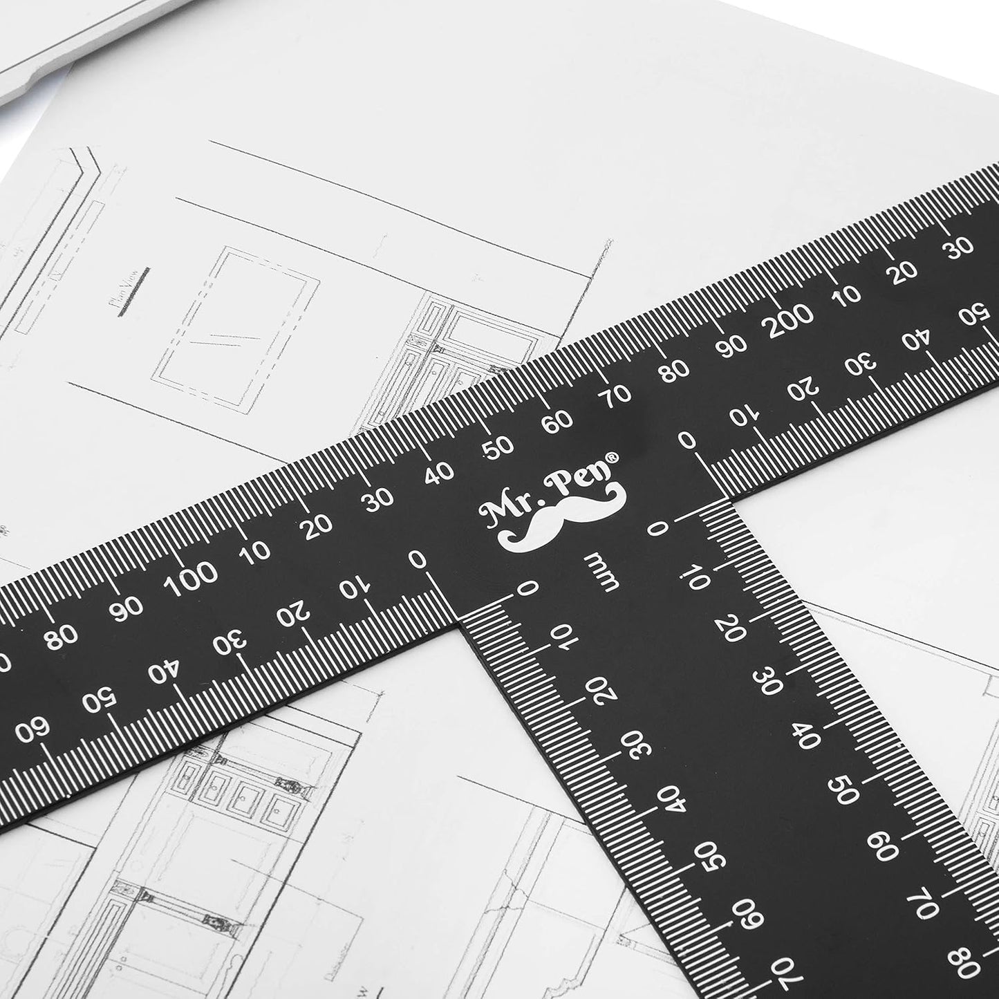 Mr. Pen - T Square, T Ruler, 45 cm, Metal, T Square Ruler, Drafting Tools, Tsquare, Truler, Architectural Triangle
