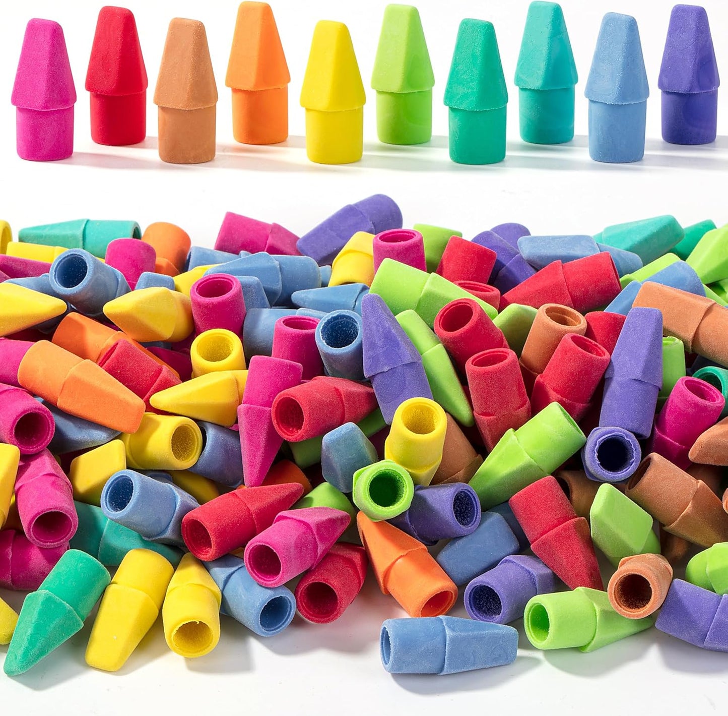 Mr. Pen- Pencil Erasers Toppers, 1000 Pack, Colorful, Latex Free, No Smudge, Mr Pen Erasers for Pencils