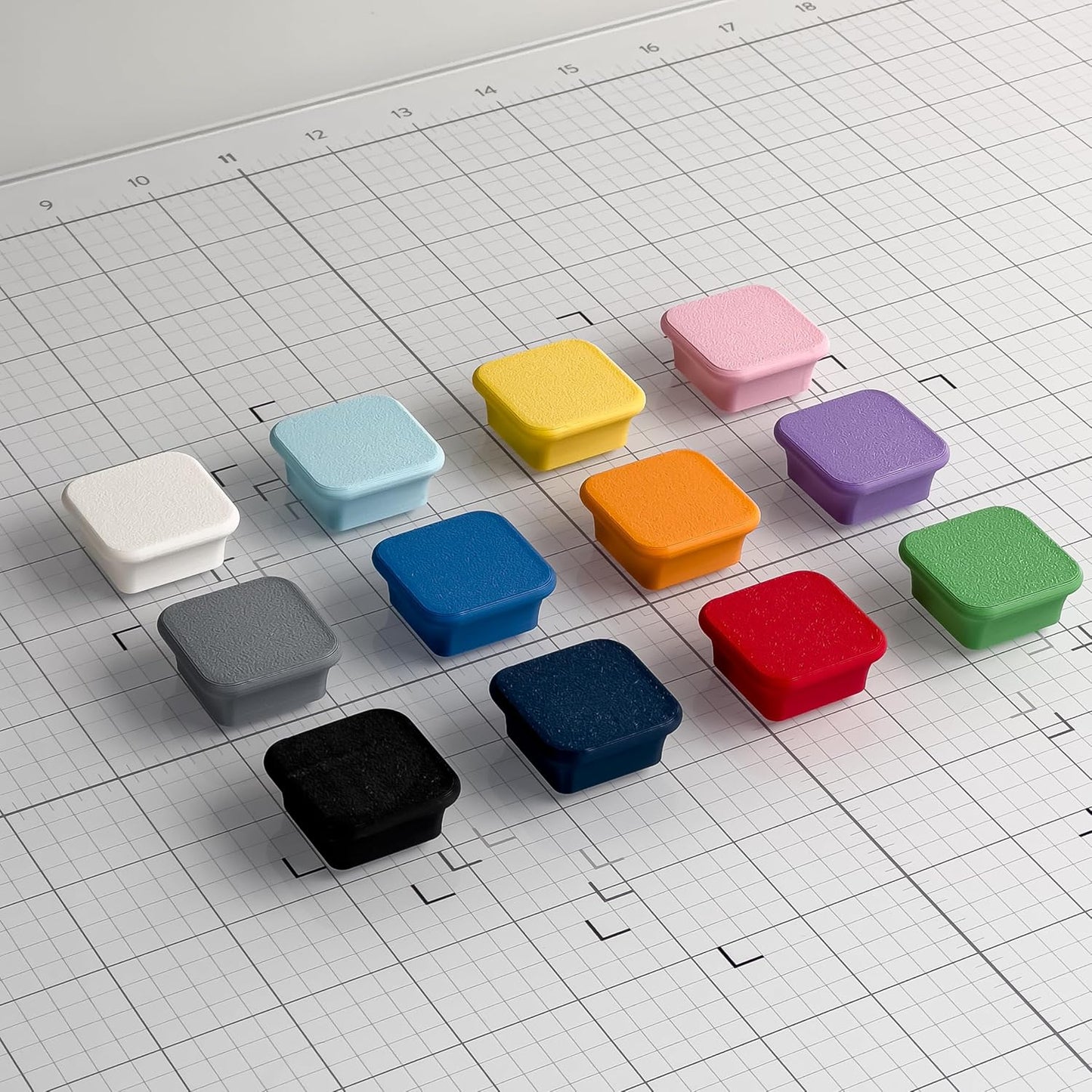 Glassboard Studio MiniBar Magnet - Strong Neodymium Rare Earth Magnets for Fridge, Whiteboard, Locker & Magnetic Glassboards - Ideal for Crafting & Office Use - Strong Fridge Magnets (Cherry Red, 4)