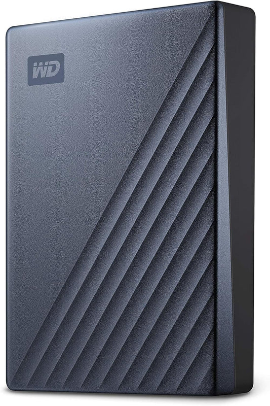 WD 6TB My Passport Ultra Blue, Portable External Hard Drive, Backup Software with Defense Against ransomware, and Password Protection, USB-C and USB 3.1 - WDBEJA0060BBL-WESN