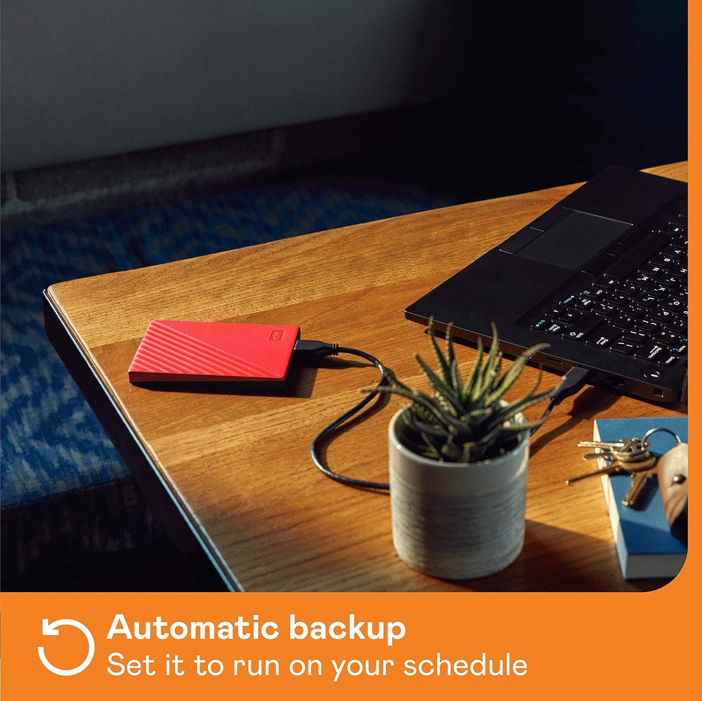 WD 5TB My Passport, Portable External Hard Drive, Red, Backup Software with Defense Against ransomware, and Password Protection, USB 3.1/USB 3.0 Compatible - WDBPKJ0050BRD-WESN