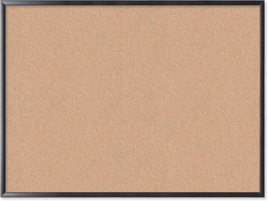 U Brands Cork Bulletin Board, 36 x 48 Inches, Black Wood Frame (2876U00-01)