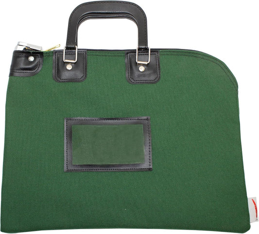 Fire Resistant Security Money Bag with Lock, Water Repellent, Safe Storage, Protects Important Valuables, 15 x 11 Inch (Forest Green)