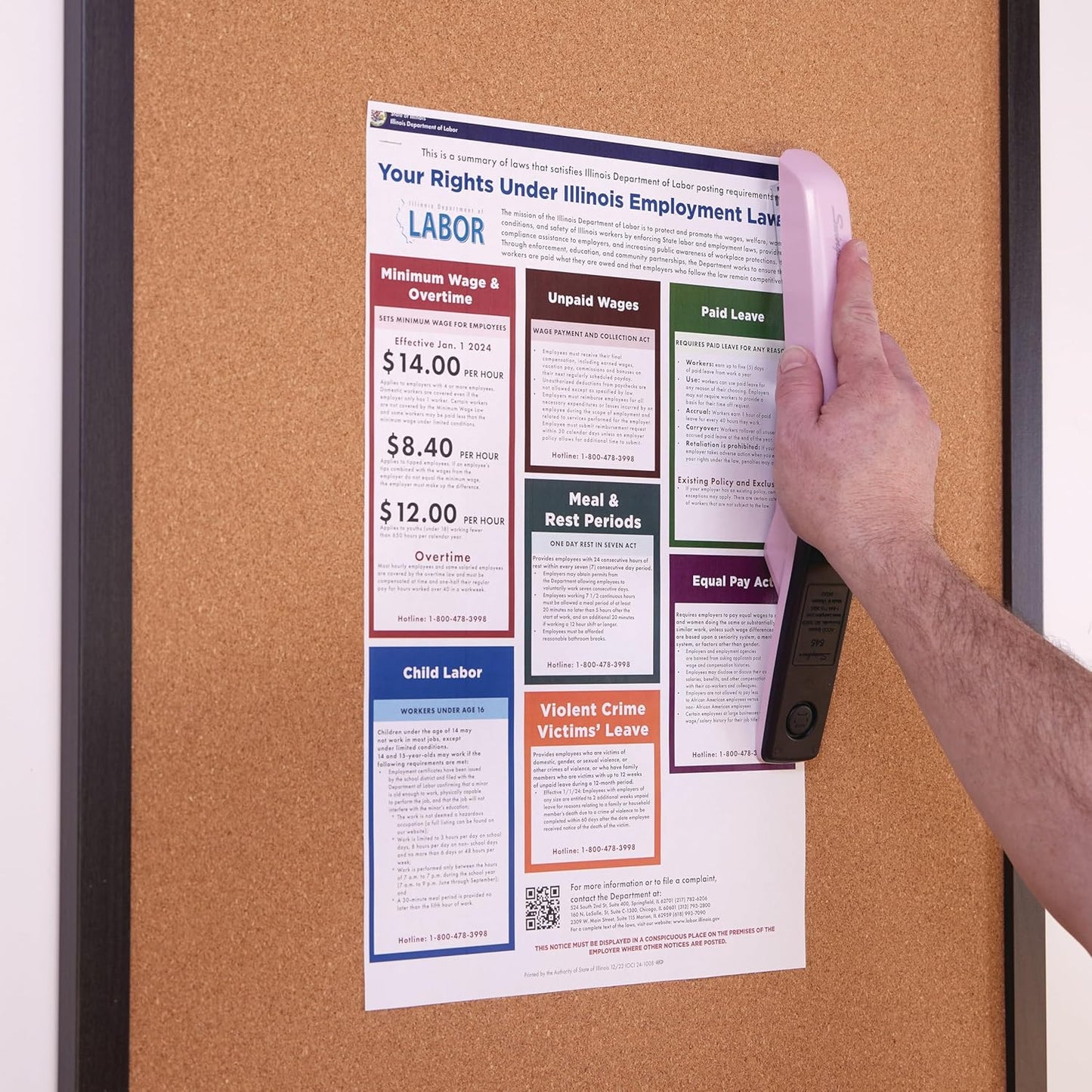 Swingline Stapler, 20 Sheet Capacity, 545 Desktop Stapler, Blush Pink (S7054513)