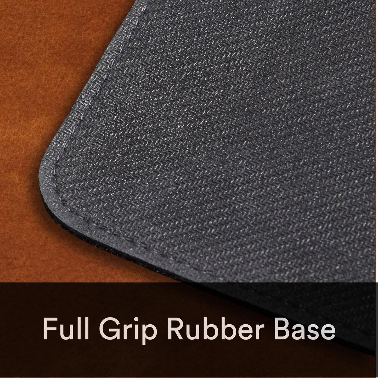 Premium Distressed Faux Vegan Leather Desk Mat | Multifunctional Desk Pad for Home Office | (Brown/Tan, 12" x 27.5")