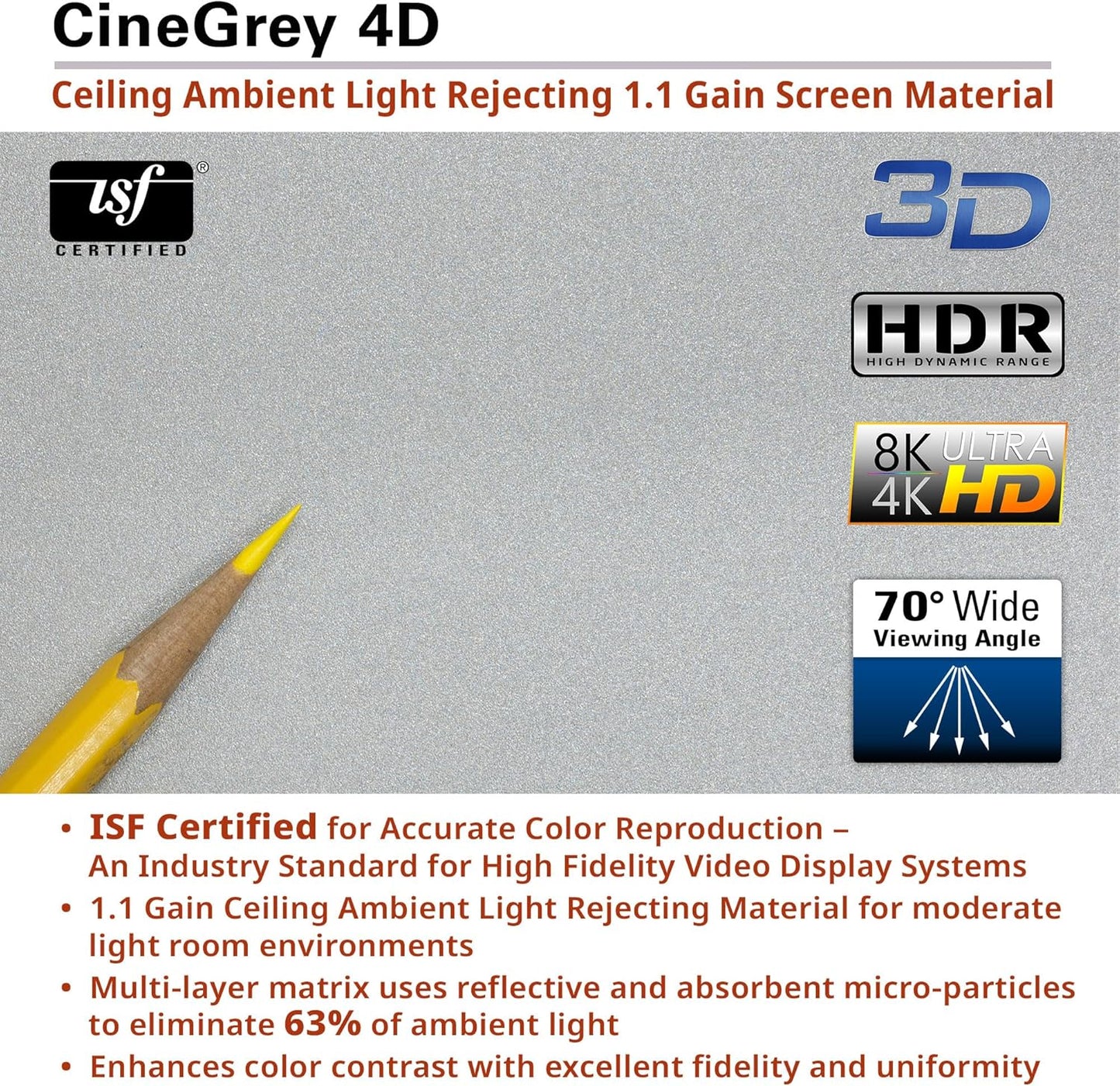 Elite Screens Kestrel Tab-Tension 3 CineGrey 4D, 150 inch 16:9, Standard Throw ISF Ceiling Ambient Light Rejecting (CLR/ALR) Electric Floor-Rising Projector Screen, Programmed Remote Kit, FTE150H3-C4D