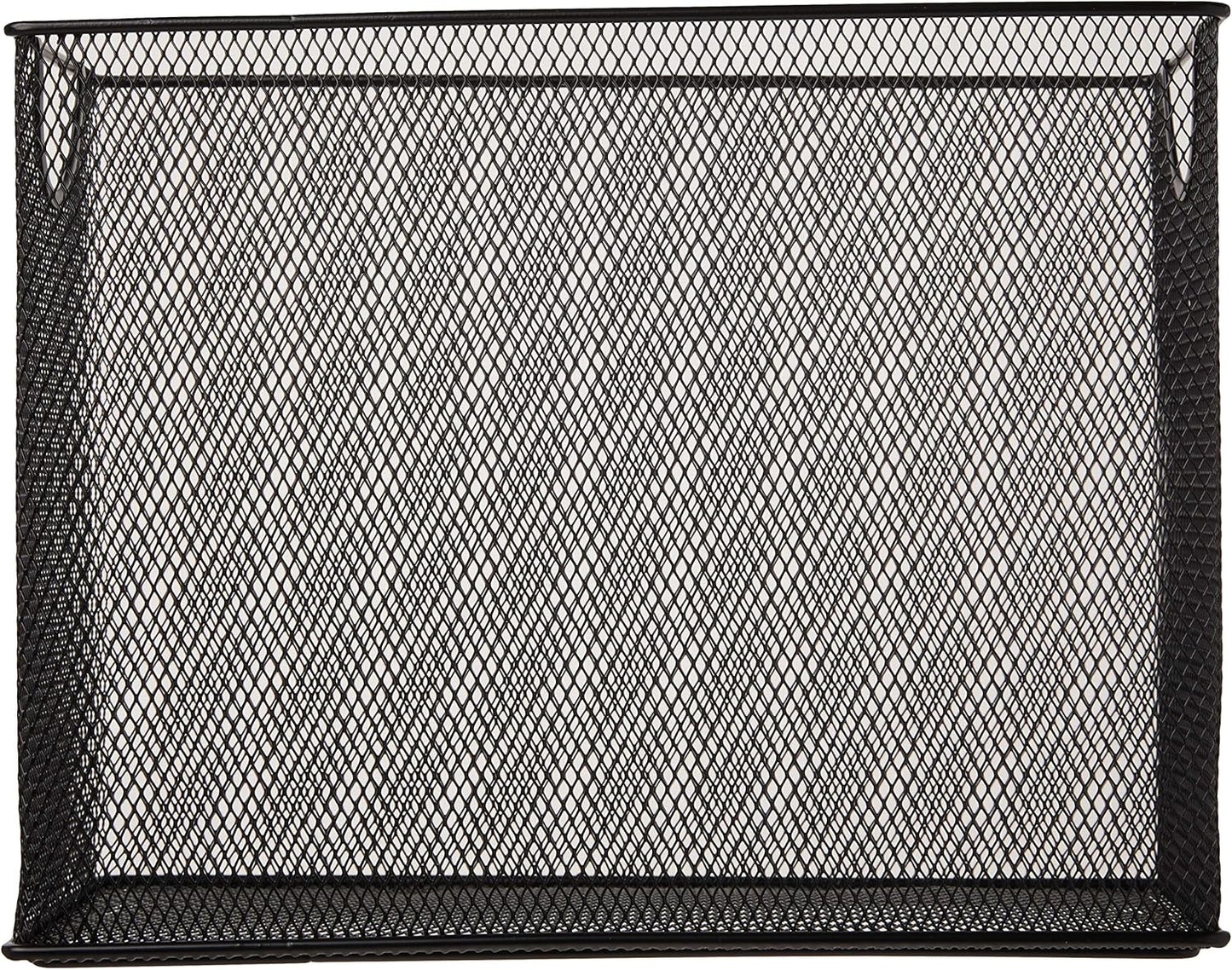 U Brands Mesh Steel Desktop Hanging File Holder, Letter Size, 12.4" x 9.53" x 5.5", Black - 457U00-06